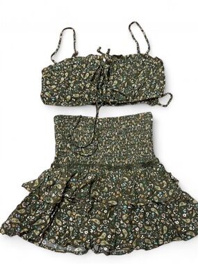 Green Paisley Set